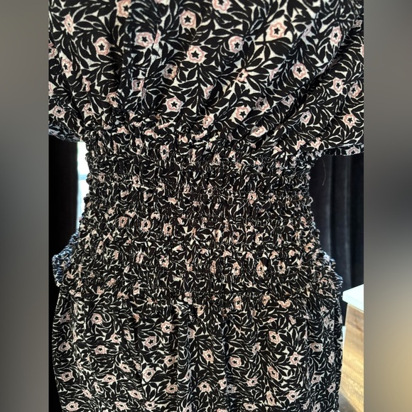 Max Studio Black Floral Jumpsuit - Picture 3 of 5